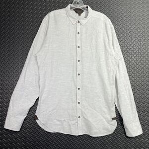 Outpost Makers Light Gray Button Casual Wear Comfort Men's Size XL‎
